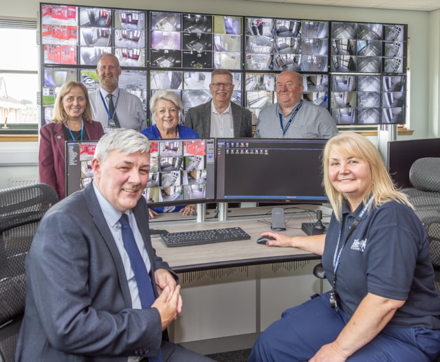 View of New CCTV hub bringing peace of mind to Fife’s high rise residents ...